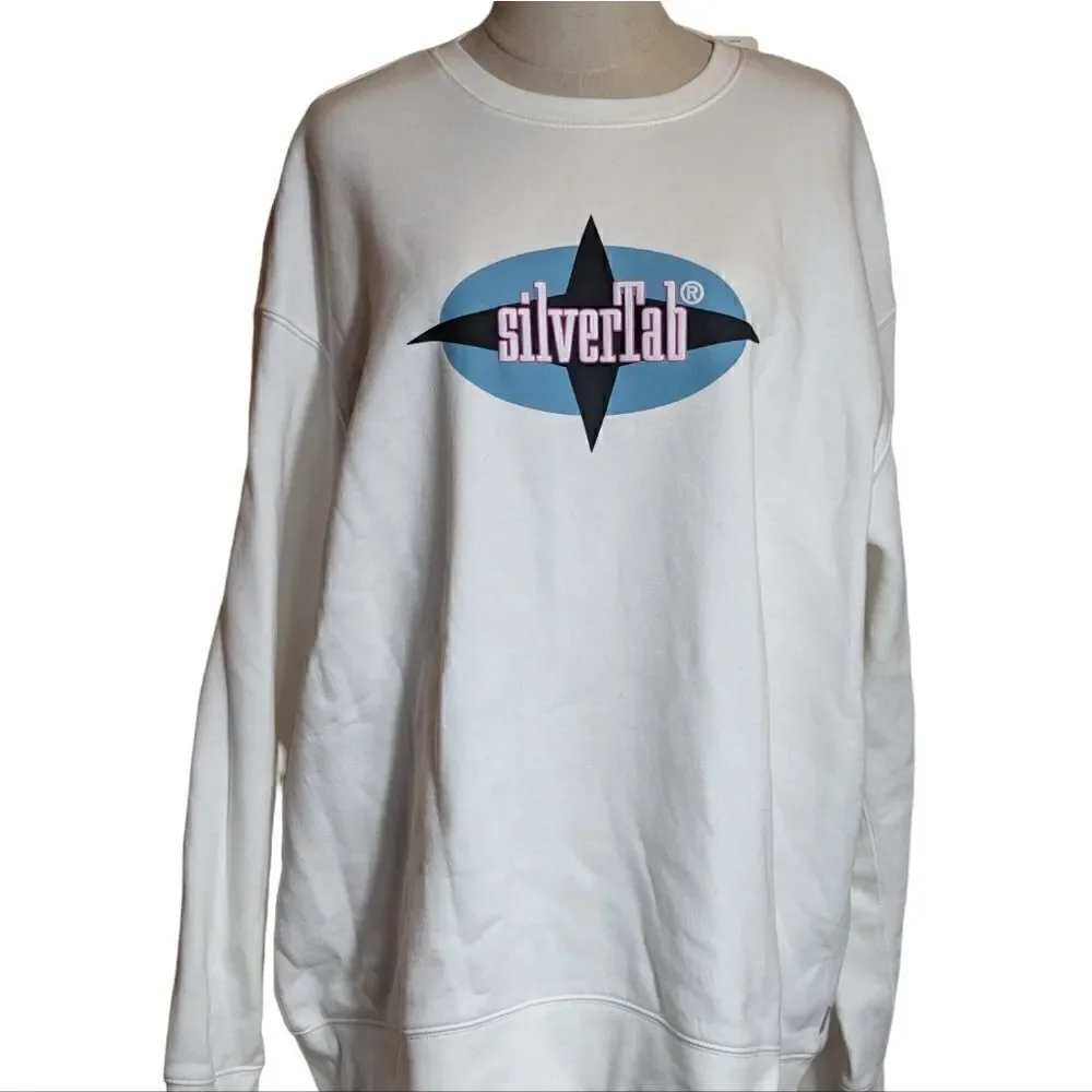 NWT Levi's White Silvertab Relaxed Sweatshirt